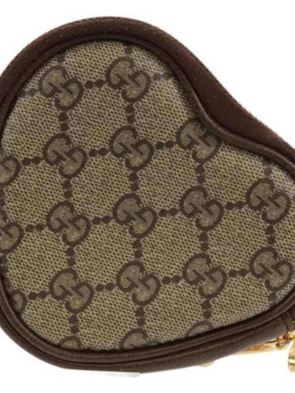 GUCCI GG Supreme Bananya Coin Purse PVC Beige Gold 701062 Auth 168024M - Picture 3 of 15